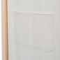 Preview: 3-teiliger Raumteiler Creme 120 x 170 x 4 cm Stoff