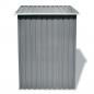 Preview: Gartenschuppen Grau Metall 204 x 132 x 186 cm