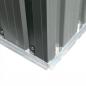 Preview: Gartenschuppen Grau Metall 204 x 132 x 186 cm