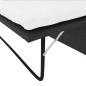 Preview: 2-tlg. Garten-Lounge-Set mit Auflagen Poly Rattan Schwarz