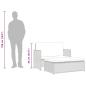Preview: 2-tlg. Garten-Lounge-Set mit Auflagen Poly Rattan Schwarz