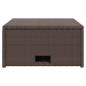 Preview: ARDEBO.de - 4-tlg. Garten-Lounge-Set mit Auflagen Poly Rattan Braun