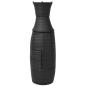 Preview: 3-tlg. Bistro-Set mit Auflagen Poly Rattan Schwarz