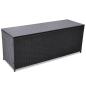 Preview: Garden-Auflagenbox Schwarz 150x50x60 cm Poly Rattan