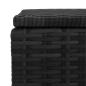 Preview: Garden-Auflagenbox Schwarz 150x50x60 cm Poly Rattan