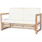Preview: 4-tlg. Garten-Lounge-Set mit Auflagen Bambus