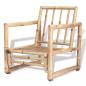 Preview: 4-tlg. Garten-Lounge-Set mit Auflagen Bambus