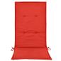 Preview: Gartenstuhlauflagen für Hochlehner 2 Stk. Rot 120x50x3 cm Stoff