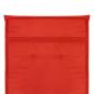 Preview: Gartenstuhlauflagen für Hochlehner 2 Stk. Rot 120x50x3 cm Stoff
