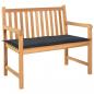 Preview: ARDEBO.de - Gartenbank-Auflage Anthrazit 100x50x3 cm Oxford-Gewebe