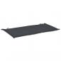 Preview: Gartenbank-Auflage Anthrazit 100x50x3 cm Oxford-Gewebe