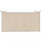 Preview: Gartenbank-Auflage Creme 100x50x3 cm Oxford-Gewebe