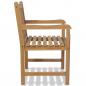 Preview: Gartenstühle 2 Stk. Massivholz Teak