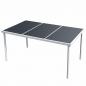 Preview: ARDEBO.de - Garten-Esstisch 150 x 90 x 74 cm Schwarz
