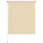 Preview: ARDEBO.de - Außenrollo 140 x 230 cm Cremeweiß