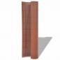 Preview: Gartenzaun Doppelseitig PVC 90 x 300 cm Braun