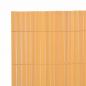 Preview: Gartenzaun Doppelseitig PVC 90×500 cm Gelb