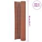Preview: Gartenzaun Doppelseitig PVC 90 x 500 cm Braun