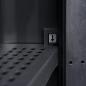 Preview: Gartenschrank mit 4 Regalen Schwarz und Grau