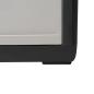 Preview: ARDEBO.de - Gartenschrank mit 1 Regal Schwarz und Grau