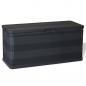 Preview: ARDEBO.de - Gartenbox Schwarz 117×45×56 cm