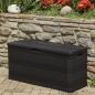 Preview: Gartenbox Schwarz 117×45×56 cm