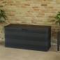 Preview: Gartenbox Schwarz 117×45×56 cm