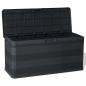 Preview: Gartenbox Schwarz 117×45×56 cm