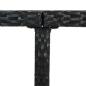 Preview: 5-tlg. Garten-Essgruppe mit Auflagen Poly Rattan Schwarz