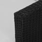 Preview: 6-tlg. Garten-Essgruppe mit Auflagen Poly Rattan Schwarz