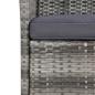 Preview: 11-tlg. Garten-Essgruppe mit Kissen Poly-Rattan Grau
