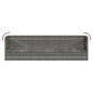 Preview: Garten-Sofabett 200x60 cm Poly Rattan Grau