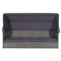Preview: Gartenbett mit Baldachin Grau 205×62 cm Poly Rattan