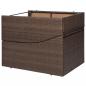 Preview: Sonnenliege mit Polsterauflage Poly Rattan Braun