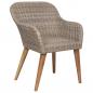 Preview: Gartenstühle mit Polstern 2 Stk. Poly Rattan Braun 