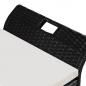 Preview: Truhenbank mit Polster 138 cm Poly Rattan Schwarz