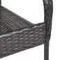 Preview: Stapelbare Gartenstühle 2 Stk. Poly Rattan Braun