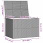 Preview: Garden-Auflagenbox Schwarz 150x100x100 cm Poly Rattan
