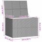 Preview: Garden-Auflagenbox Braun 150x100x100 cm Poly Rattan