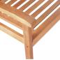Preview: Gartenbank 2-Sitzer 120 cm Massivholz Eukalyptus