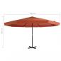 Preview: Sonnenschirm mit Aluminium-Mast 500 cm Terracotta 