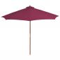 Preview: Sonnenschirm mit Holz-Mast 300 cm Bordeauxrot