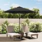 Preview: ARDEBO.de - Sonnenschirm mit LED-Leuchten und Stahlmast 300 cm Anthrazit