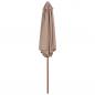 Preview: Sonnenschirm mit Holz-Mast 270 cm Taupe