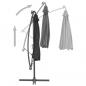 Preview: Ampelschirm mit Aluminium-Mast 300 cm Anthrazit