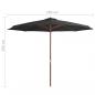 Preview: Sonnenschirm mit Holzmast 350 cm Anthrazit