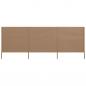 Preview: 3-teiliges Windschutzgewebe 400 x 120 cm Taupe