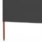 Preview: 6-teiliges Windschutzgewebe 800 x 80 cm Grau