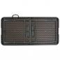 Preview: Klappbarer Gartentisch Braun 120x60x74 cm HDPE Rattan-Look