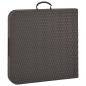 Preview: Klappbarer Gartentisch Braun 120x60x74 cm HDPE Rattan-Look